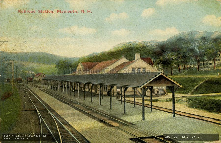 Postcard: Railroad Station, Plymouth, N.H.